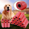 20 rouleaux rose chien caca sac poubelle sacs à ordures pour chat animaux domestiques doggie sac de collecte de déchets