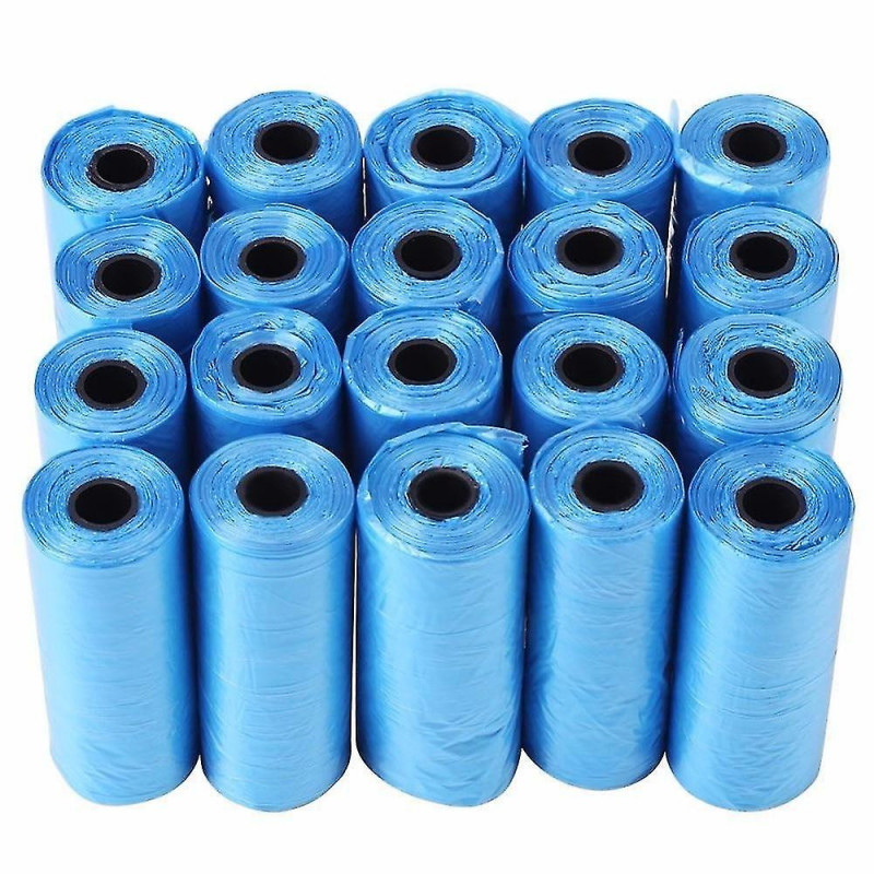 20 rouleaux rose chien caca sac poubelle sacs à ordures pour chat animaux domestiques doggie sac de collecte de déchets