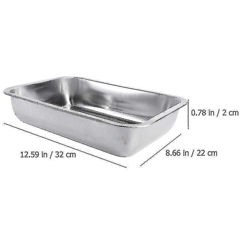 1pc Stainless Steel Pet Waste Dog Birds Urinary Tray Cage Accessory Silver