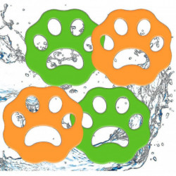 4 Pcs Reusable Washing Machine Hair Catcher Viscous Hair Cleaning