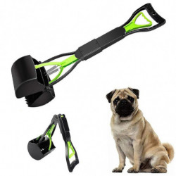 Scooper de caca pour animaux de compagnie portable à longue poignée pour grands et petits chiens