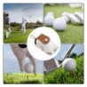 Tees Holder Storage Case Carrier Pouch Mini Golf Ball Bag For Training Brown