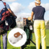 Tees Holder Storage Case Carrier Pouch Mini Golf Ball Bag For Training Brown