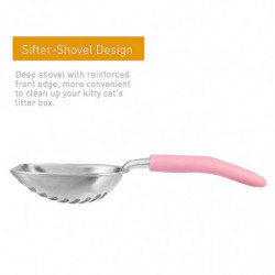 Ueetek Long Handle Pet Kitty Dog Litter Scooper Durable Metal Pet Sift Shov