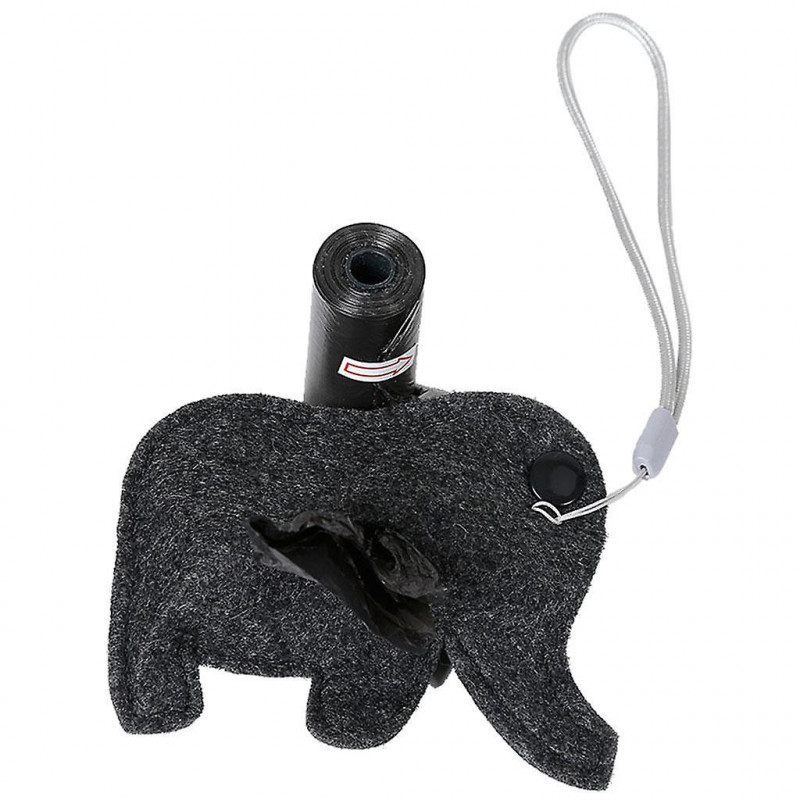 Pets Dogs Poop Waste Dispenser Box Poop Removal Disposal Bags Holder Black