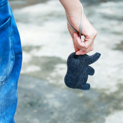 Pets Dogs Poop Waste Dispenser Box Poop Removal Disposal Bags Holder Black