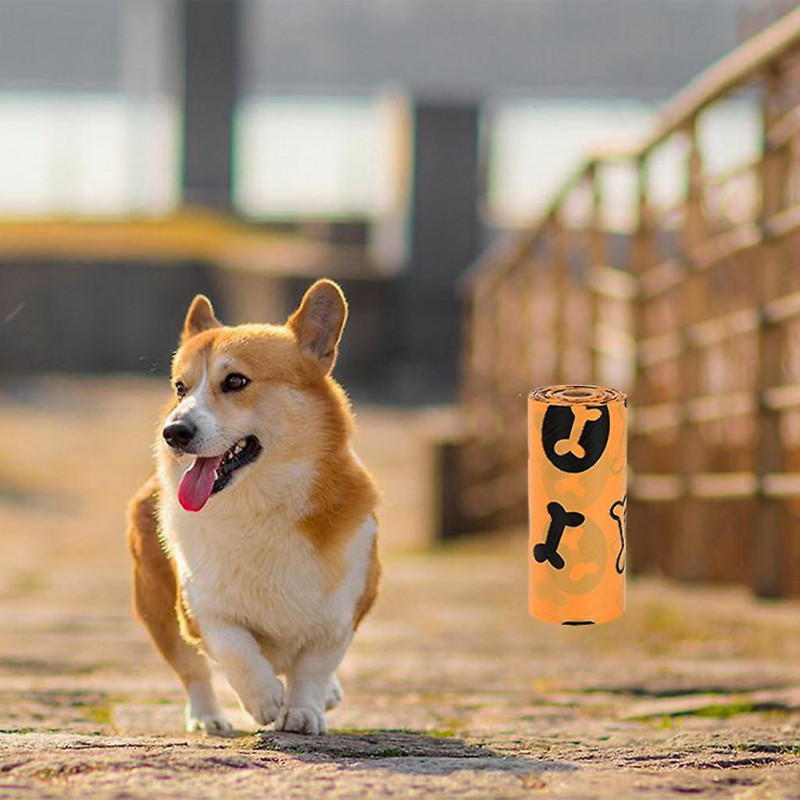 High Quality Biodegradable Dog Poop Waste Bags With Dispenser Green 8roll