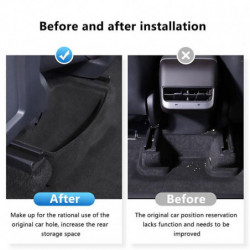 For Model Y 2021 2022 Under Control Storage Box Organizer Garbage Case Drawer Holder Accessories