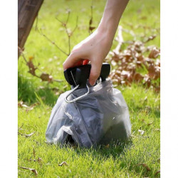 Blue (L 19+15.5cm) Poop Catcher and Poop Bags Out Portable Folding Toilet Dog