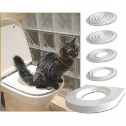Cat toilet training kit helps train your cat to use the toilet