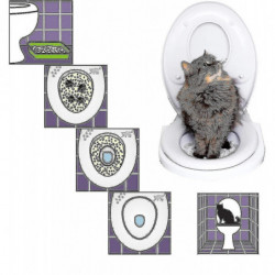 Cat toilet training kit helps train your cat to use the toilet