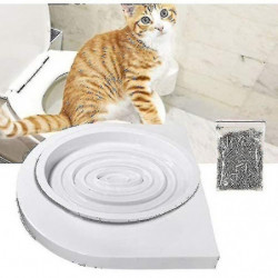 Cat toilet training kit helps train your cat to use the toilet