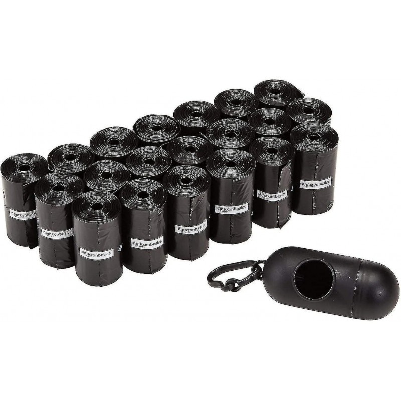 Dog Droppings Bags With Dispenser And Leash Clip (20 X 15)