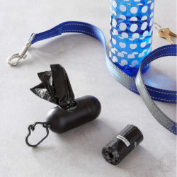 Dog Droppings Bags With Dispenser And Leash Clip (20 X 15)