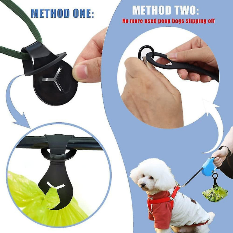4pcs Dog Poop Bag Holder, Silicone Dog Poop Bag Dispenser, Dog Leash Waste Bag Holder For Dog Walking Bike Accessory