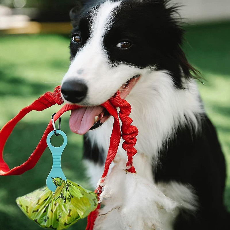 4pcs Dog Poop Bag Holder, Silicone Dog Poop Bag Dispenser, Dog Leash Waste Bag Holder For Dog Walking Bike Accessory