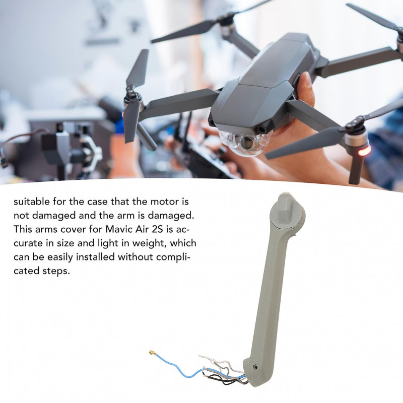 Arm Shell for Mavic Air 2S High Strength Plastic Light Weight Easy Installation Replacement Arms Cover Right Back Arm Shell for Mavic Air 2S High Strength Plastic Light Weight Easy Installation Replacement Arms Cover Right Back
