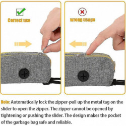 Dog Poo Bag Holder Pet Waste Bag Dispenser With 2 Zippers, Spring Fastener And Durable Hook Oxford Cloth Dog Trash [...]