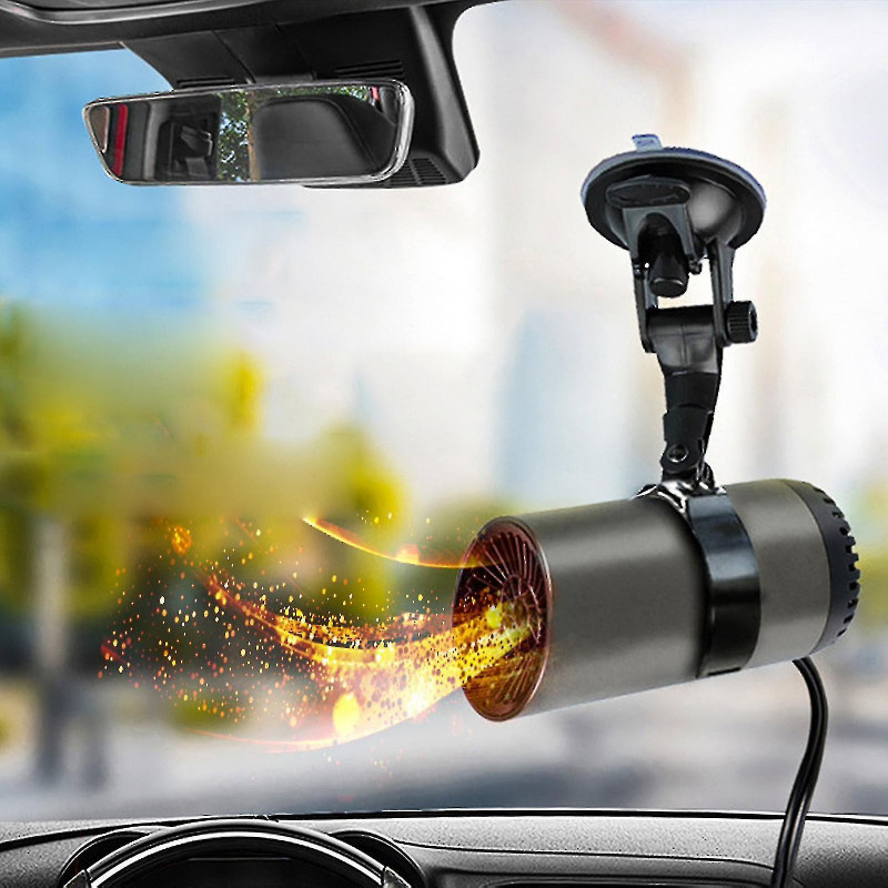 Auto Heater Cup Shape Warm Air Blower Electric Fan Defogging Demister Defroster