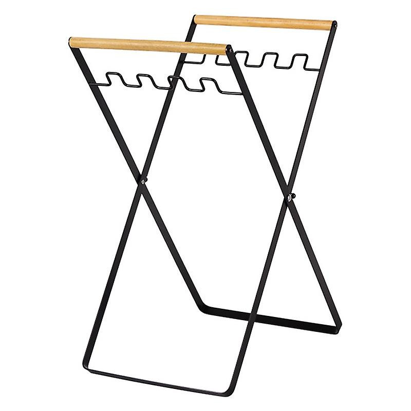 Foldable Garbage Bag Holder Outdoor Portable Folding Garbage Rack for Camping Picnic