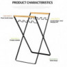 Foldable Garbage Bag Holder Outdoor Portable Folding Garbage Rack for Camping Picnic