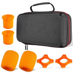 Sac de boîte de rangement pour microphone avec couvre-pare-brise pour microphone Anneaux antidérapants avec [...]