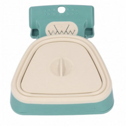 Dog Pooper Scooper Portable Handheld Poop Scoop with Garbage Bag in Mustard Green