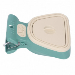 Dog Pooper Scooper Portable Handheld Poop Scoop with Garbage Bag in Mustard Green