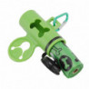 Dog Poop Bag Dispenser Portable Degradable Hands-Free Pet Waste Holder with Hook and Key Chain