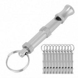 Adjustable Dog Whistle Trainer 10PCS Stainless Steel Pet Training Supplies