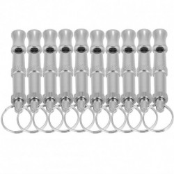 Adjustable Dog Whistle Trainer 10PCS Stainless Steel Pet Training Supplies