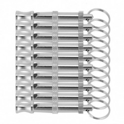 Adjustable Dog Whistle Trainer 10PCS Stainless Steel Pet Training Supplies