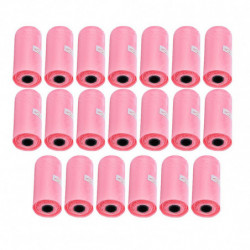 Disposable Pink Garbage Bags for Baby Waste Clean Up - 20 Rolls