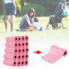 Disposable Pink Garbage Bags for Baby Waste Clean Up - 20 Rolls