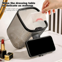 Fashion Mini Desktop Trash Large Opening Mulitpurpose Trash Holder for Living Room