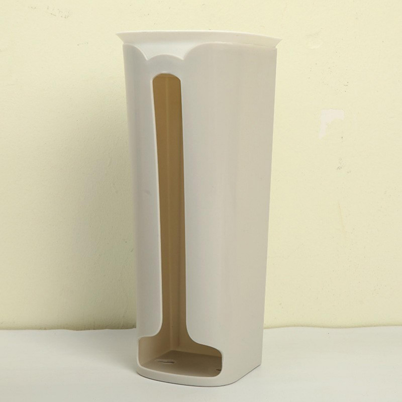 Wall Mount Plastic Bag Holder Trash Bag Dispenser Grocery Shopping Bags Saver For Kitchen Cabinet Door
