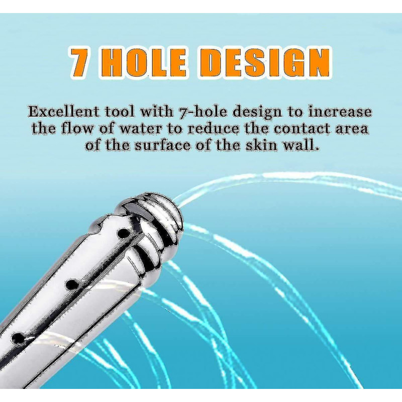 Douche douche en aluminium pour système de nettoyage du côlon