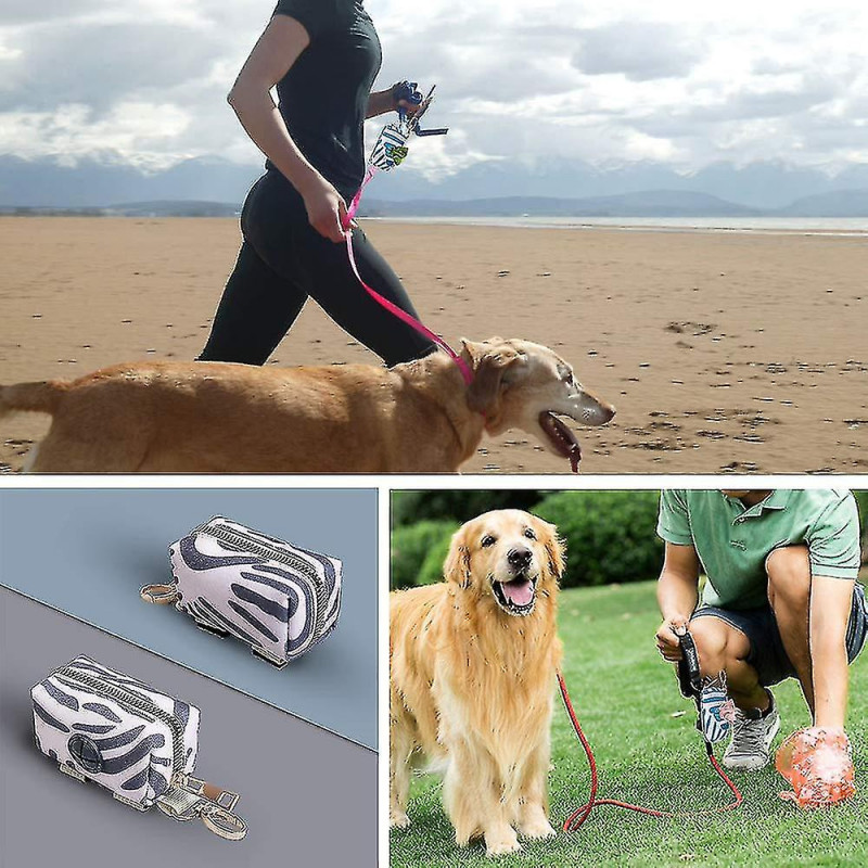 2 Pack Fashion Dog Poop Waste Bag Dispenser, Pet Dog Waste Bag Dispenser, Dog Poop Bag Holder