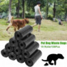 20Rolls Plastic Dog Waste Bags Garbage Bag Capacity Durable Degradable Pet Cleaning Bags (20x15 Blac