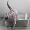 Rectangle en acier inoxydable Cat Litter Box Résistant cassé Faible entrée Ouvrir Spacieux Métal Bac à litière [...]