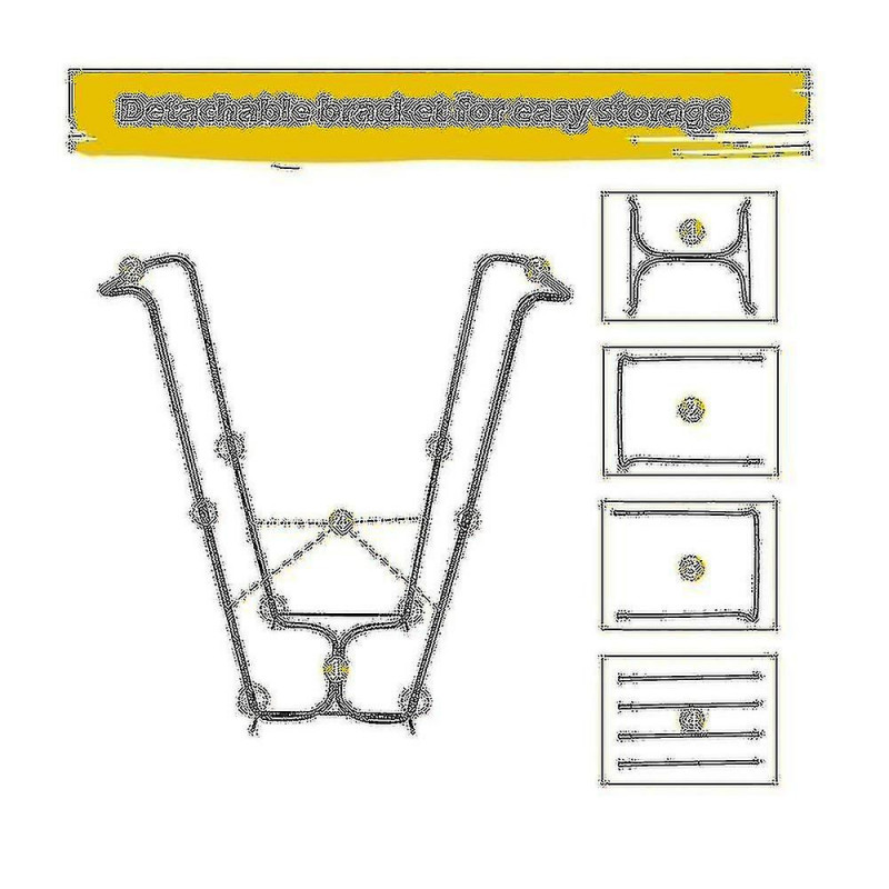 Foldable Plastic Garbage Hanging Bag Outdoor Camping Rubbish Bag Storage Rack Holder Kitchen Organi