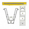 Foldable Plastic Garbage Hanging Bag Outdoor Camping Rubbish Bag Storage Rack Holder Kitchen Organi