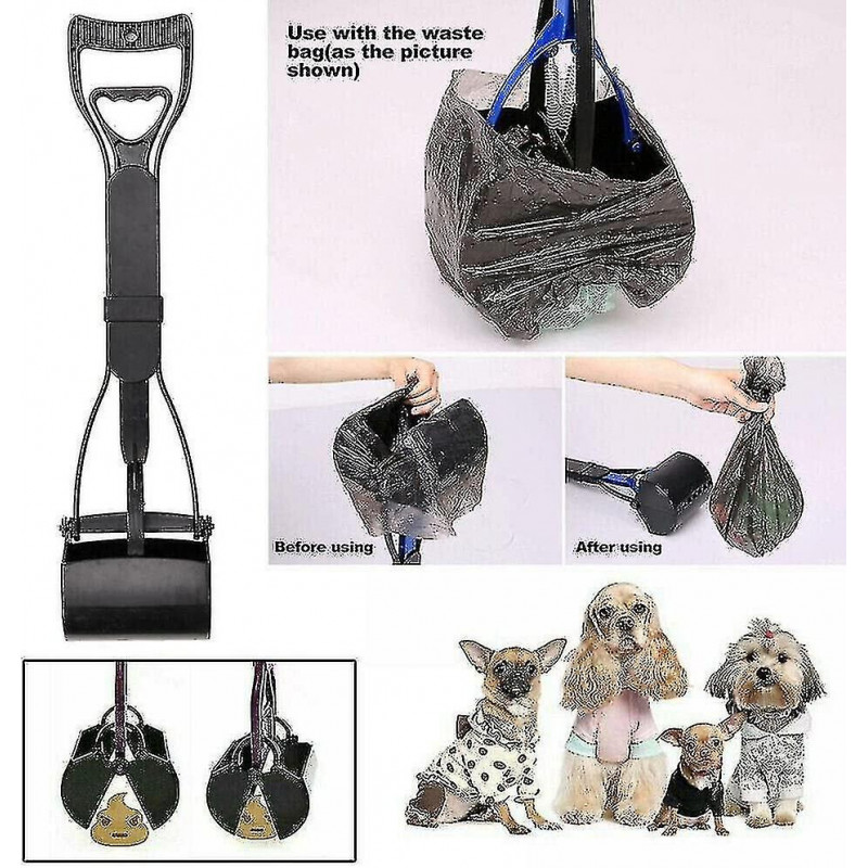Garden Mile Large Long Handle Pet Dirt Scoop Pooper Scooper Grabber Picker Poo Easy Pickup Animal Do
