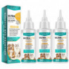 3pcs Chat Oreille Nettoyant Liquide Chat Chien Fournitures De Nettoyage Réduit Les Secousses De La Tête