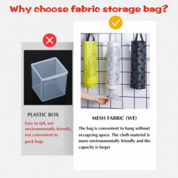 Kitchen Rubbish Bag Storage Bag Plastic Bag Holder Organizer Gift For Relatives And Friends