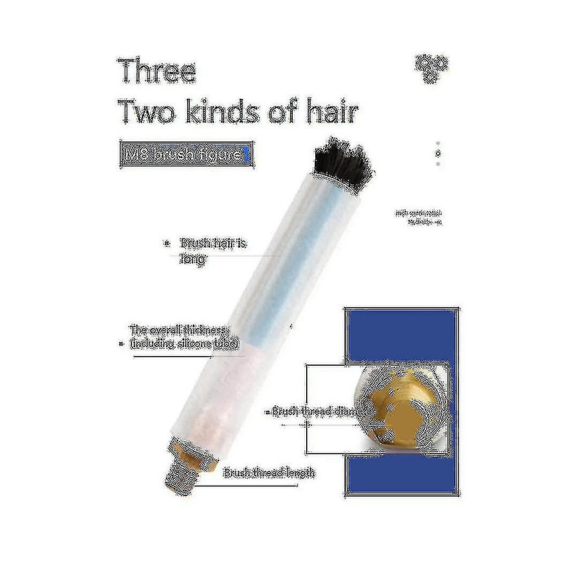 M8 Thread Carbon Fibre Weld Cleaning Brush Used Clean Passivate And Polish Steel Welds After Tig Or