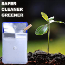 6pcs Pocket Size Ashtray Bag Pouch ignifuge Cigarette Sans Odeur Support de cendre