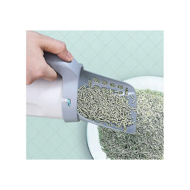 Ensemble de pelles à litière tout-en-un Amovible Intégré Scoop de litière