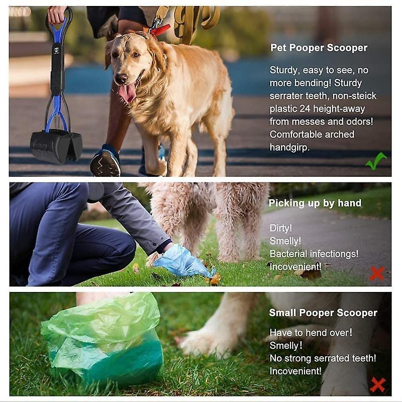 Pet Dog Long Handle Pet Pooper Scooper Dog Cat Waste Picker