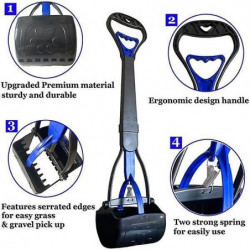 Pet Dog Long Handle Pet Pooper Scooper Dog Cat Waste Picker